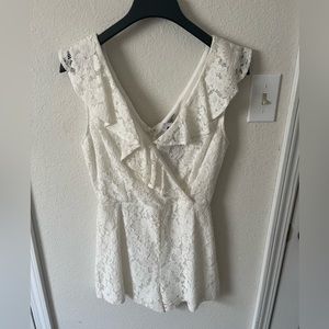 White Romper Size Small!